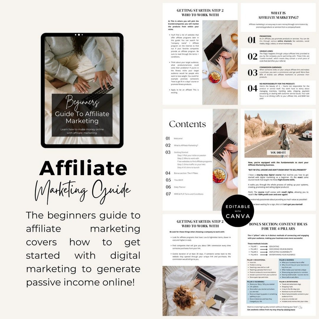 Done for You Beginners Affiliate Marketing Guide with MRR/PLR ...