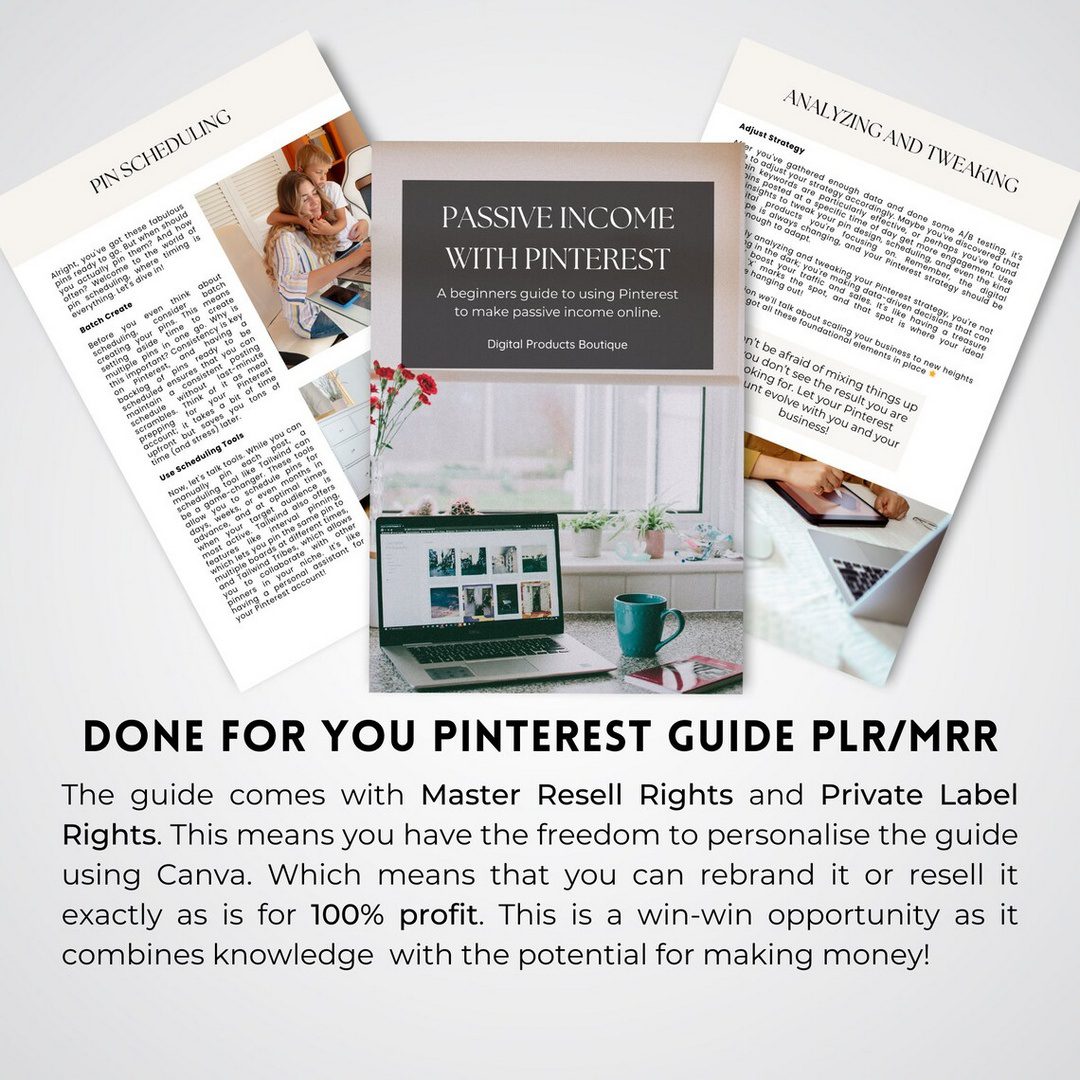 Done for You Passive Income with Pinterest Guide with MRR/PLR ...