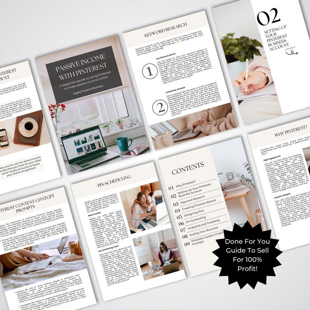 Done for You Passive Income with Pinterest Guide with MRR/PLR ...