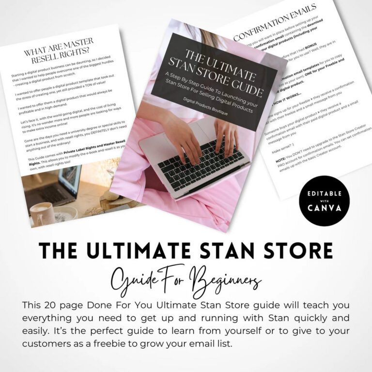 Done for You Ultimate Stan Store Guide with MRR/PLR - Ultimate Coaching Kit