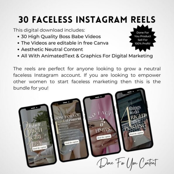 boss babe faceless reels templates 2