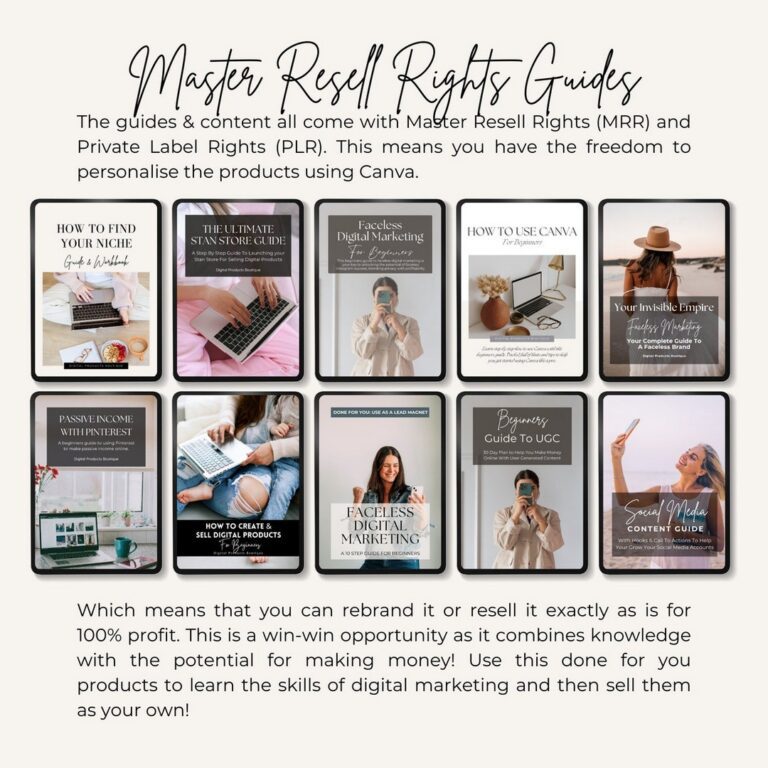 Done for You Ultimate Faceless Digital Marketing Bundle with MRR/PLR ...