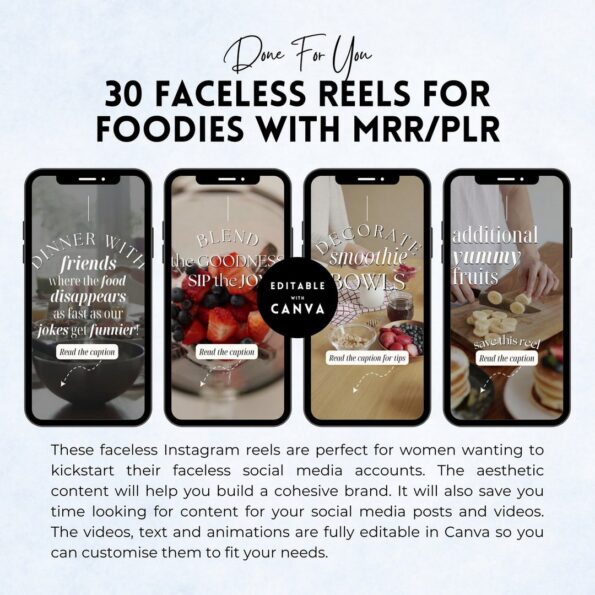 foodies faceless reels templates 4