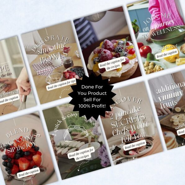 foodies faceless reels templates 5