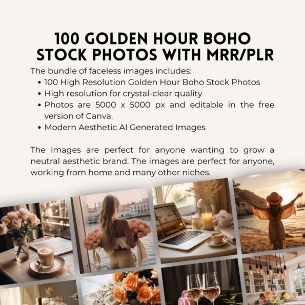 golden hour boho stock photos 2