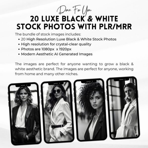 luxe black white stock photos 2