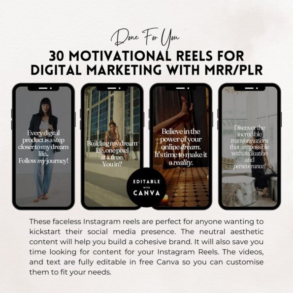 motivational faceless reels templates 4