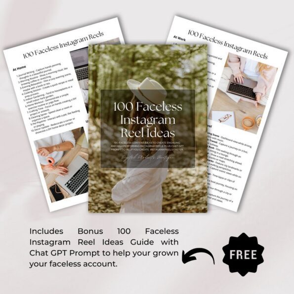 neutral boho faceless reels templates 7