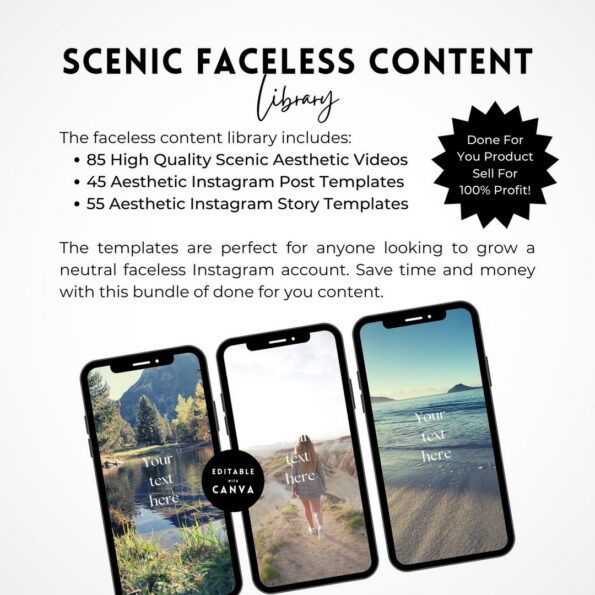 outdoors scenic faceless reels templates 2
