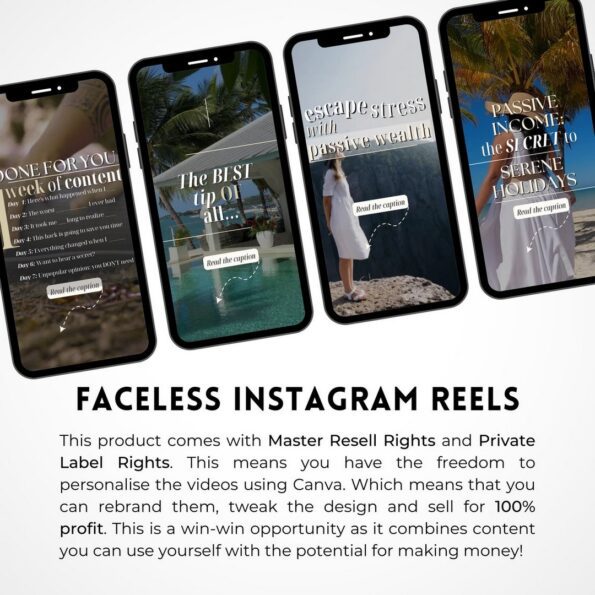 vacation faceless reels templates 3