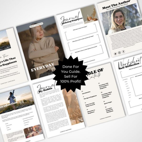 done for you everyday happiness workbook 6