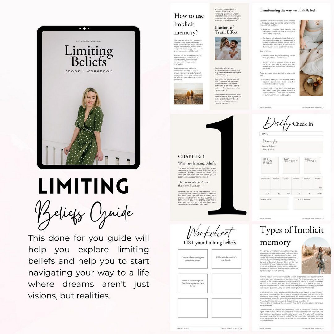 Done for You Limiting Beliefs Guide with MRR/PLR - Ultimate Coaching Kit