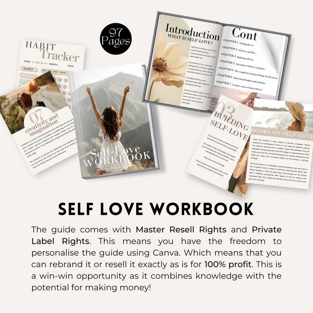 Done for You Self Love Workbook with MRR/PLR - Ultimate Coaching Kit