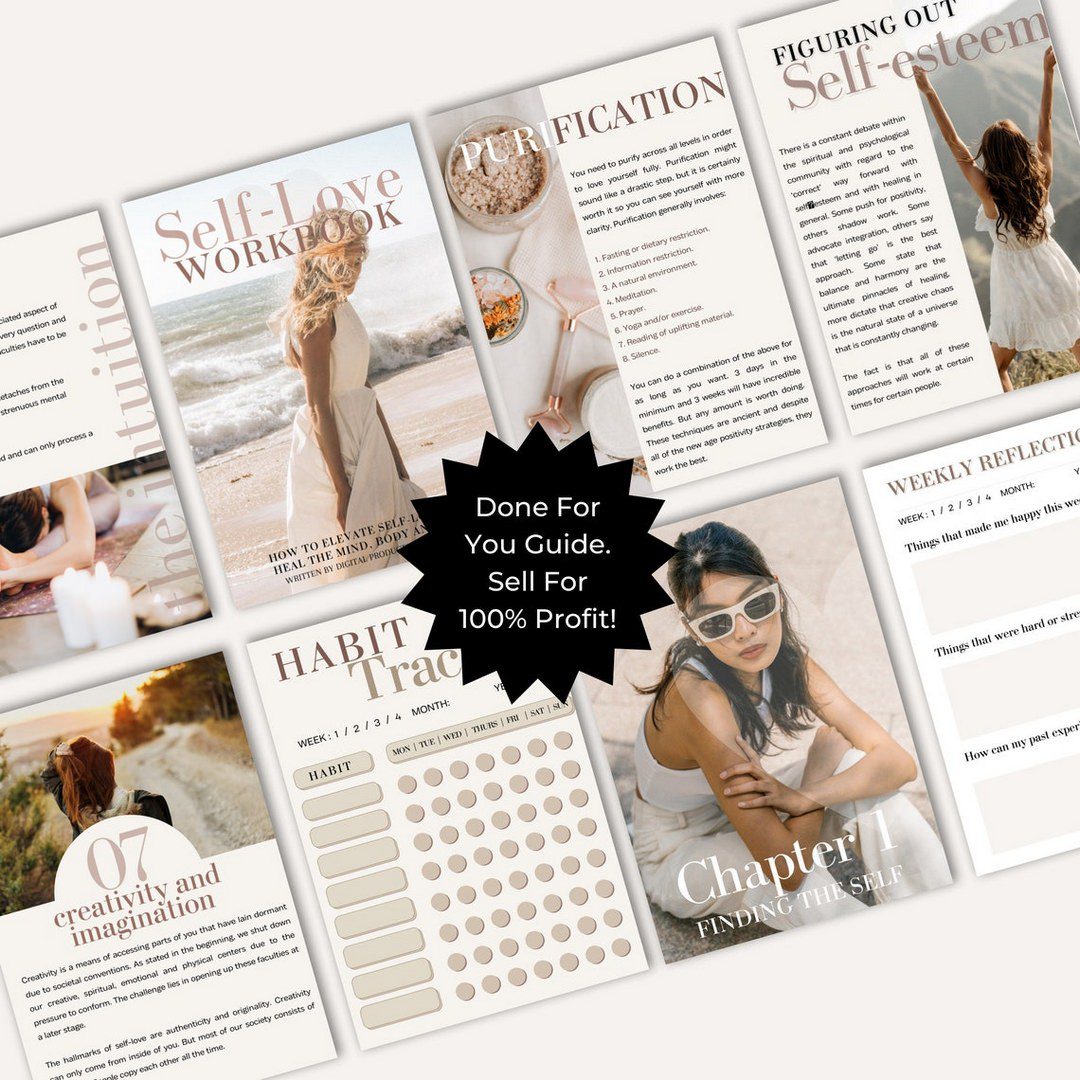 Done for You Self Love Workbook with MRR/PLR - Ultimate Coaching Kit