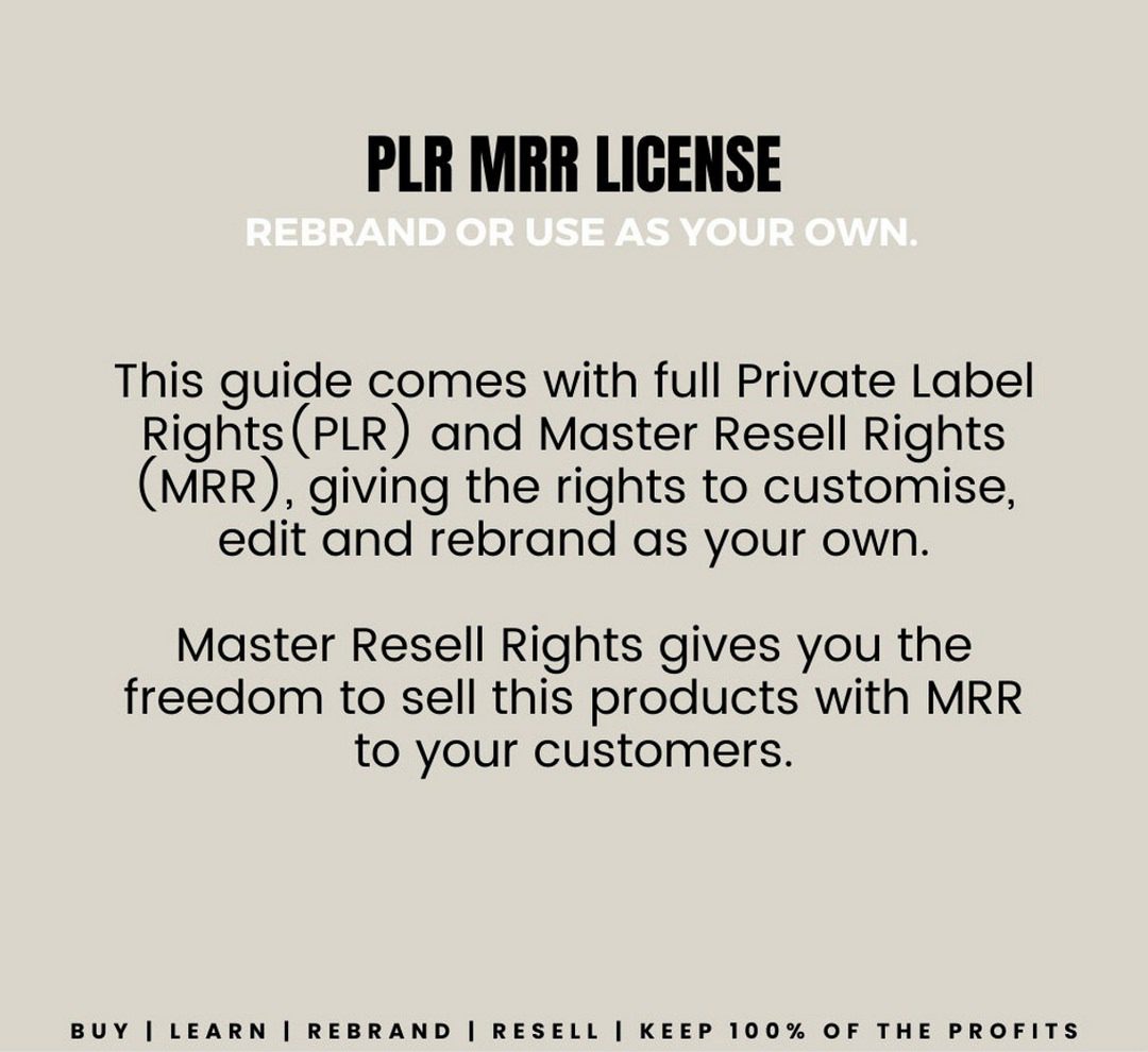Done for You Resellable Digital Products Bundle with MRR/PLR - Ultimate ...