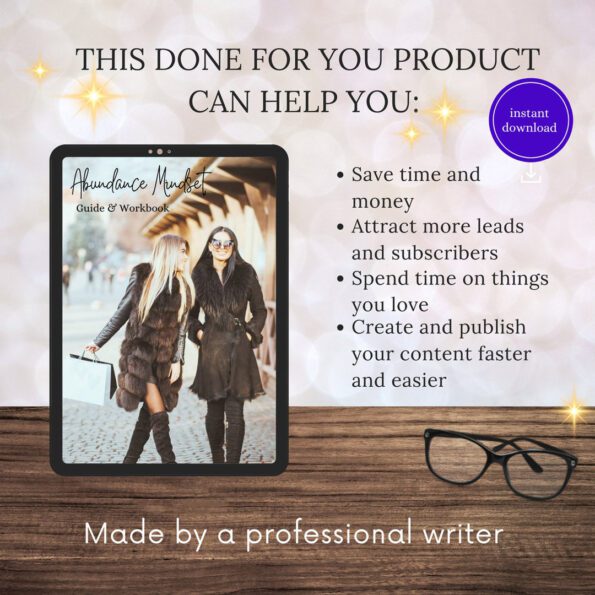done for you abundance mindset guide 5