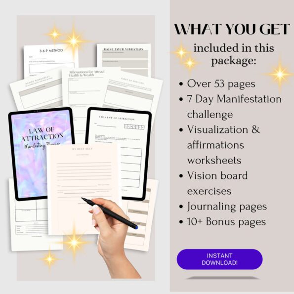 done for you manifesting planner 2