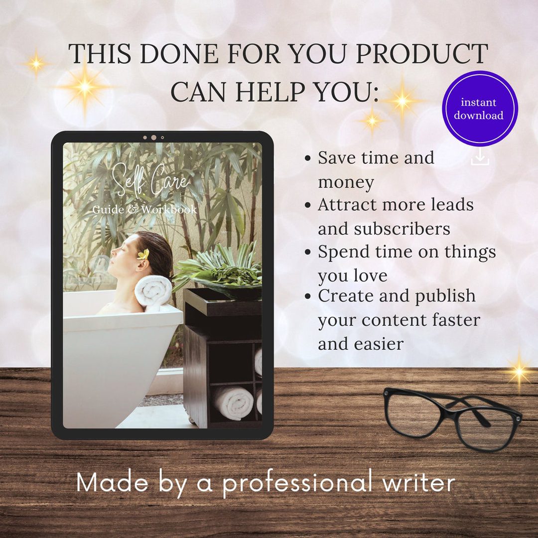Done for You Glow Up Self Care Planner with MRR/PLR - Ultimate Coaching Kit