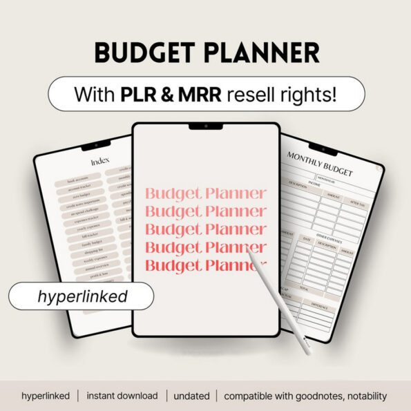 done for you budget planner 1