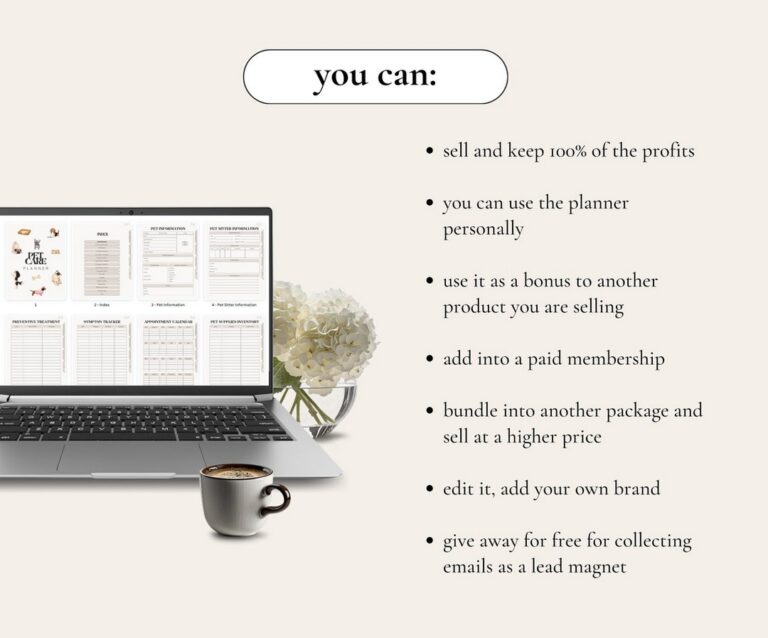 Done for You Pet Care Planner with MRR/PLR - Ultimate Coaching Kit