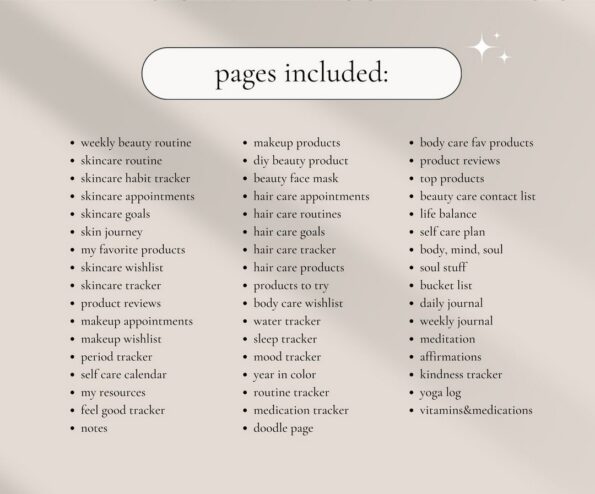 done for you self care planner 4