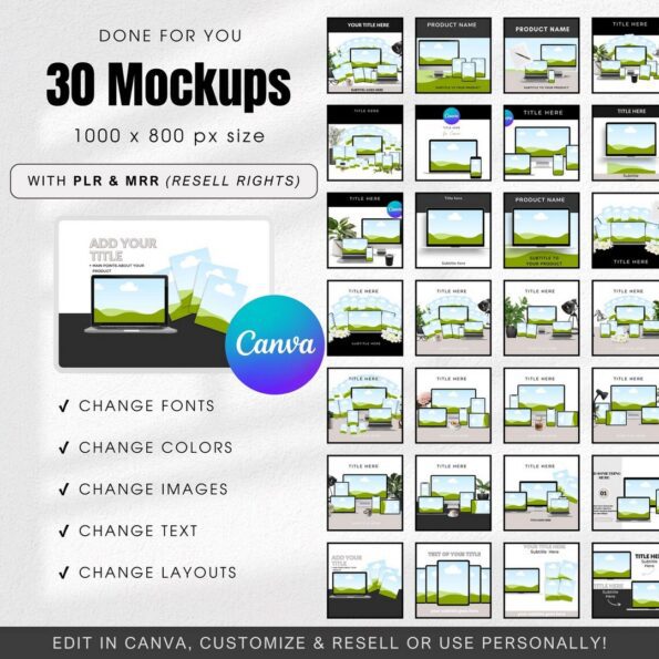 digital products listing mockups bundle 2