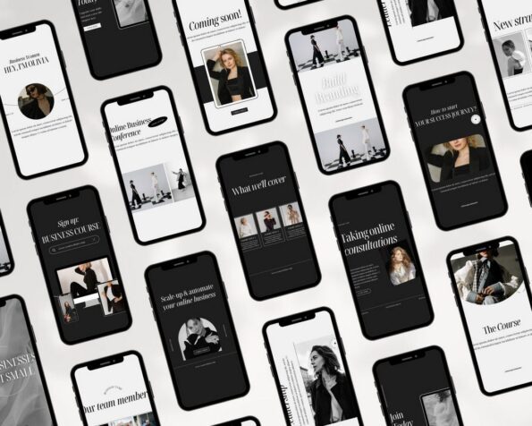 done for you black white instagram post story templates 4