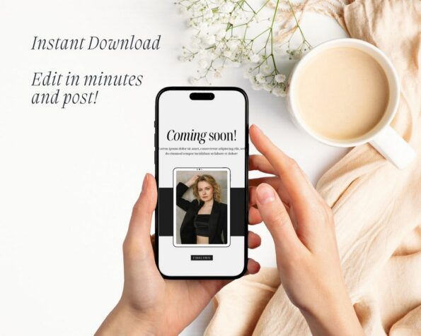 done for you black white instagram post story templates 7