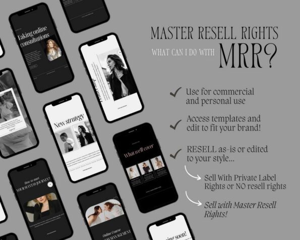 done for you black white instagram post story templates 8
