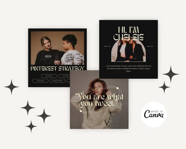done for you dark aesthetic instagram post story templates 5