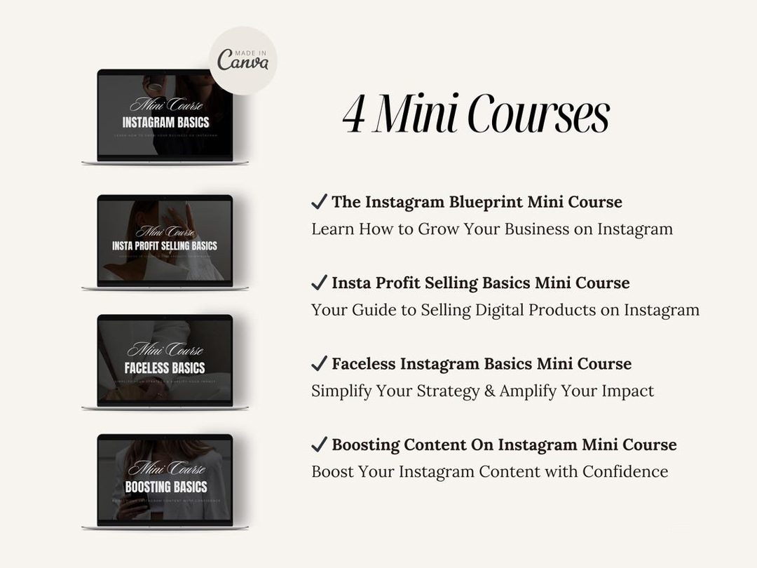 Done for You Instagram Mini Courses with MRR/PLR - Ultimate Coaching Kit