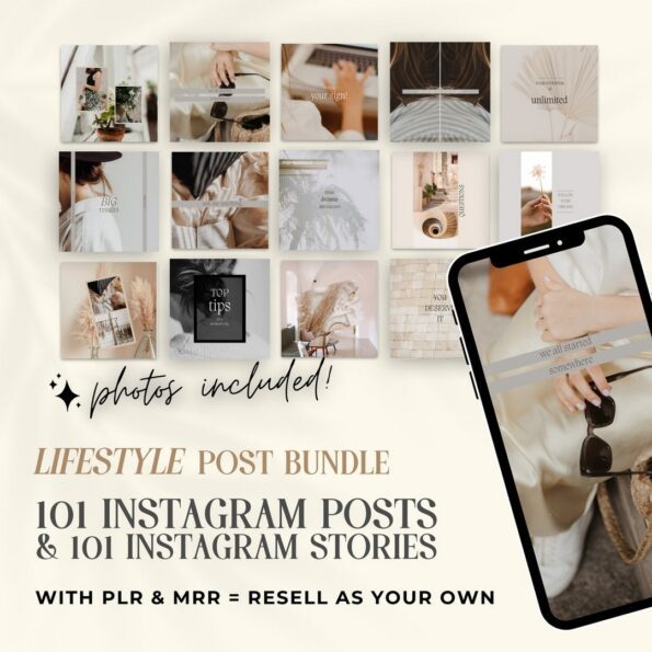 done for you lifestyle instagram post story templates 1