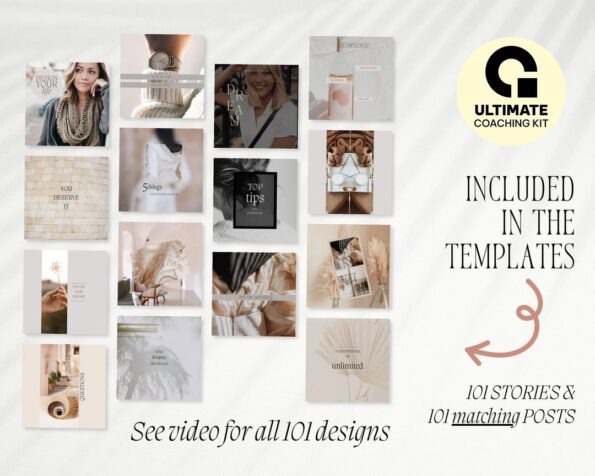 done for you lifestyle instagram post story templates 2