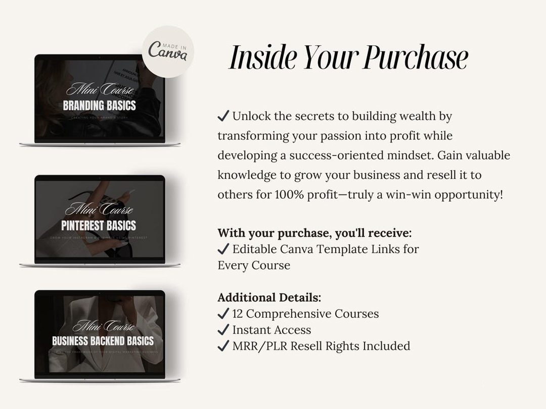 Done for You Mini Courses Bundle with MRR/PLR - Ultimate Coaching Kit