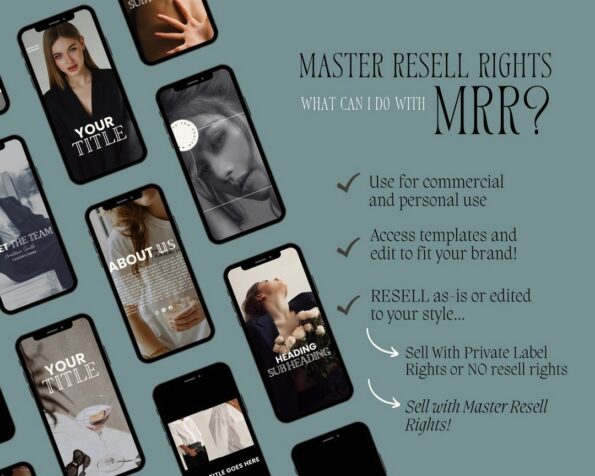 done for you modern aesthetic instagram post story templates 7