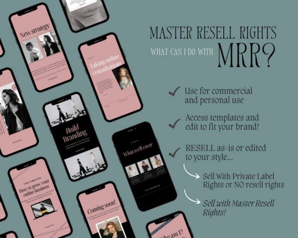 done for you pink instagram post story templates 8