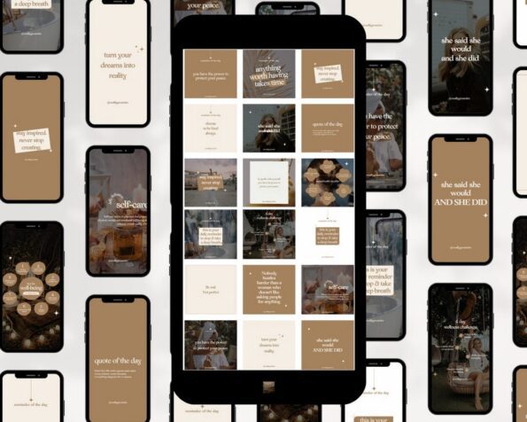 done for you retro instagram post story templates 3
