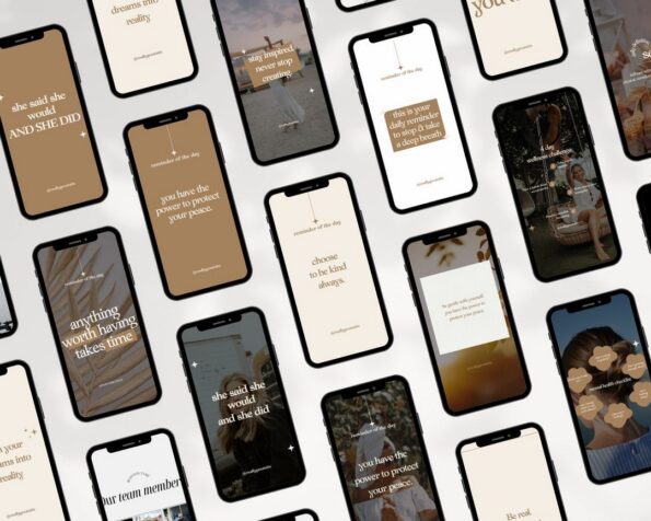 done for you retro instagram post story templates 5