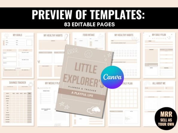 done for you kids planner tracker 3