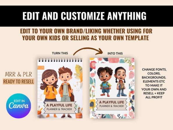 done for you kids planner tracker 4